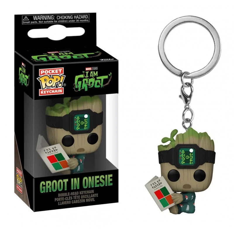 I am Groot Pocket POP! Vinyl Keychain Groot IN ONESIE 4 cm