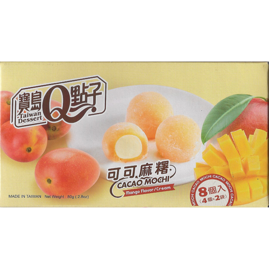 MOCHI DOLCETTI DI RISO CACAO MINI MOCHI - CIOCCOLATO AL LATTE E MANGO (8 PEZZI)