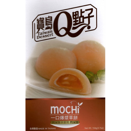 MOCHI DOLCETTI DI RISO PESCA MINI (8 PEZZI)