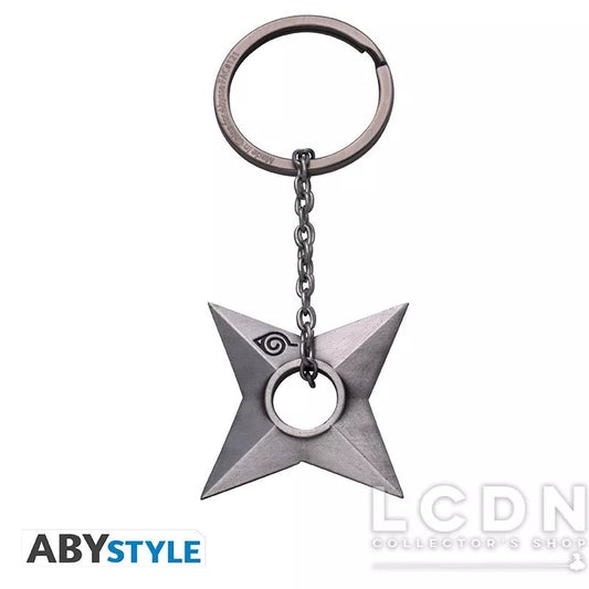 ABYKEY395 - NARUTO SHIPPUDEN - PORTACHIAVI IN 3D - SHURIKEN KONOHA