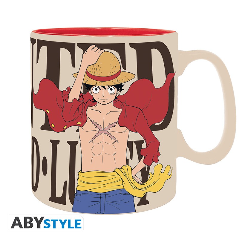 ABYMUGA010 - ONE PIECE - TAZZA 460ML - LUFFY & WANTED