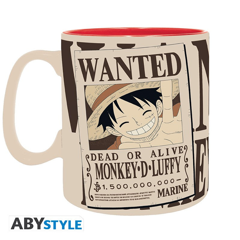 ABYMUGA010 - ONE PIECE - TAZZA 460ML - LUFFY & WANTED