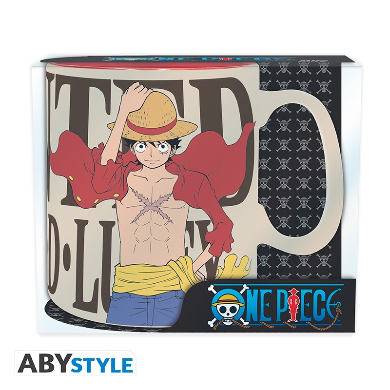 ABYMUGA010 - ONE PIECE - TAZZA 460ML - LUFFY & WANTED
