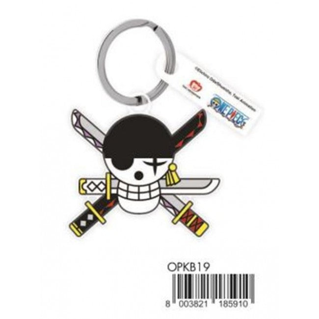 OPKB19 - ONE PIECE - PORTACHIAVI - LOGO SKULL ZORO