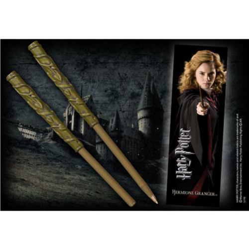 HARRY POTTER PENNA/BACCHETTA HERMIONE CON SEGNALIBRO
