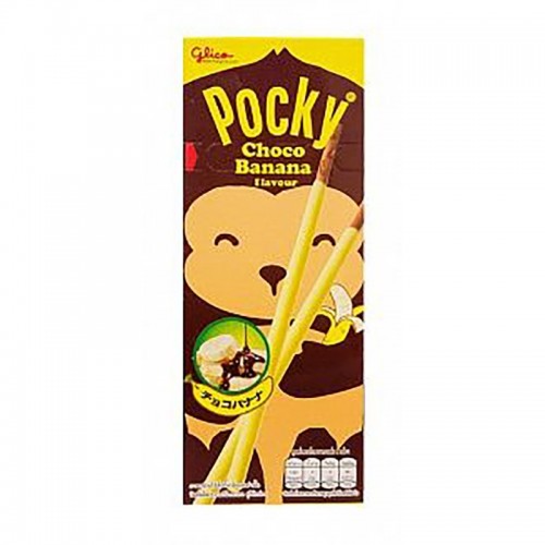 POCKY - BASTONCINI DI BISCOTTO RICOPERTI MINI BANANA E CIOCCOLATO