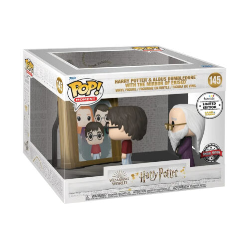 Harry Potter Funko POP! Movie Moment Vinyl Figure Harry Potter e Albus Dumbledore with the mirror of Erised 9 cm