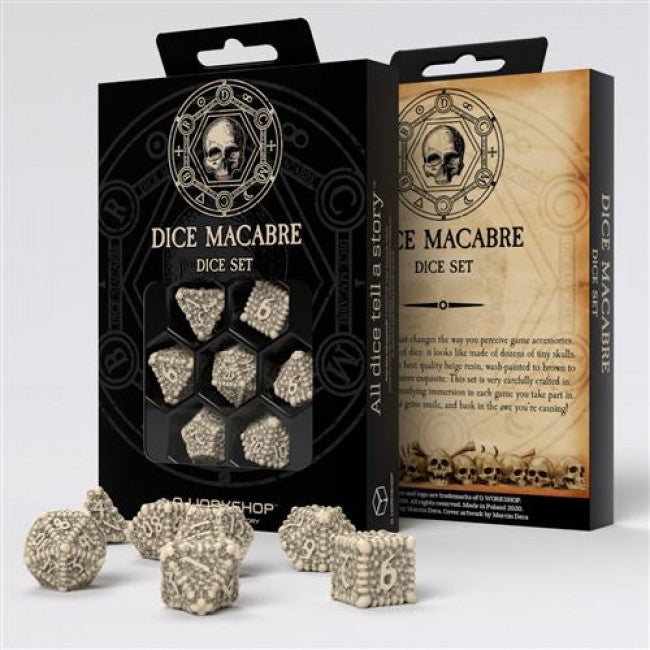 SET 7 DADI DICE MACABRE 3D