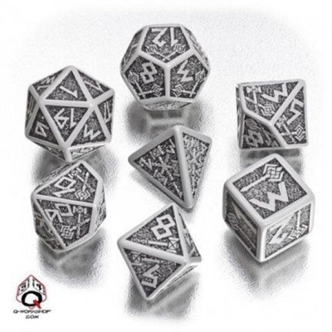 SDWA12 - SET 7 DADI NANI GRIGIO/NERO - 55025