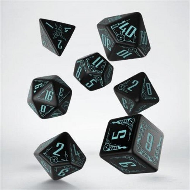 SGAL67 - SET 7 DADI GALACTIC BLACK BLUE