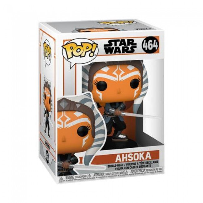 STAR WARS - THE MANDALORIAN - POP FUNKO VINYL FIGURE 464 AHSOKA W/SABERS 9CM