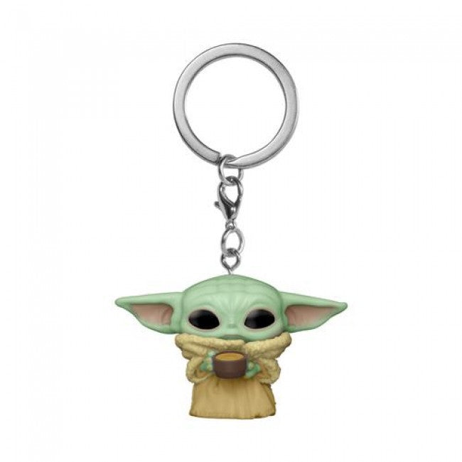 STAR WARS - THE MANDALORIAN - POP FUNKO VINYL KEYCHAIN THE CHILD W/CUP 4CM