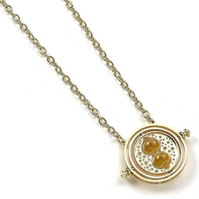 Ciondolo e collana di Harry Potter Giratempo (placcato in oro)