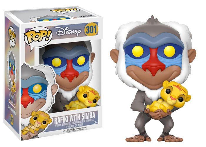 The Lion King Funko POP! Disney Vinyl Figure Rafiki & Simba 9 cm