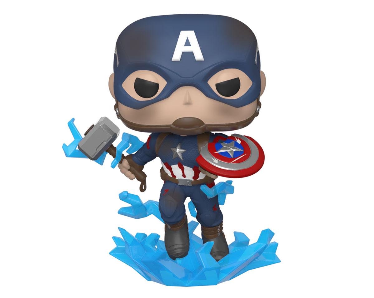 Avengers Endgame Funko POP! Movies Vinyl Figure 573 Captain America w/Broken Shield & Mjölnir 9 cm