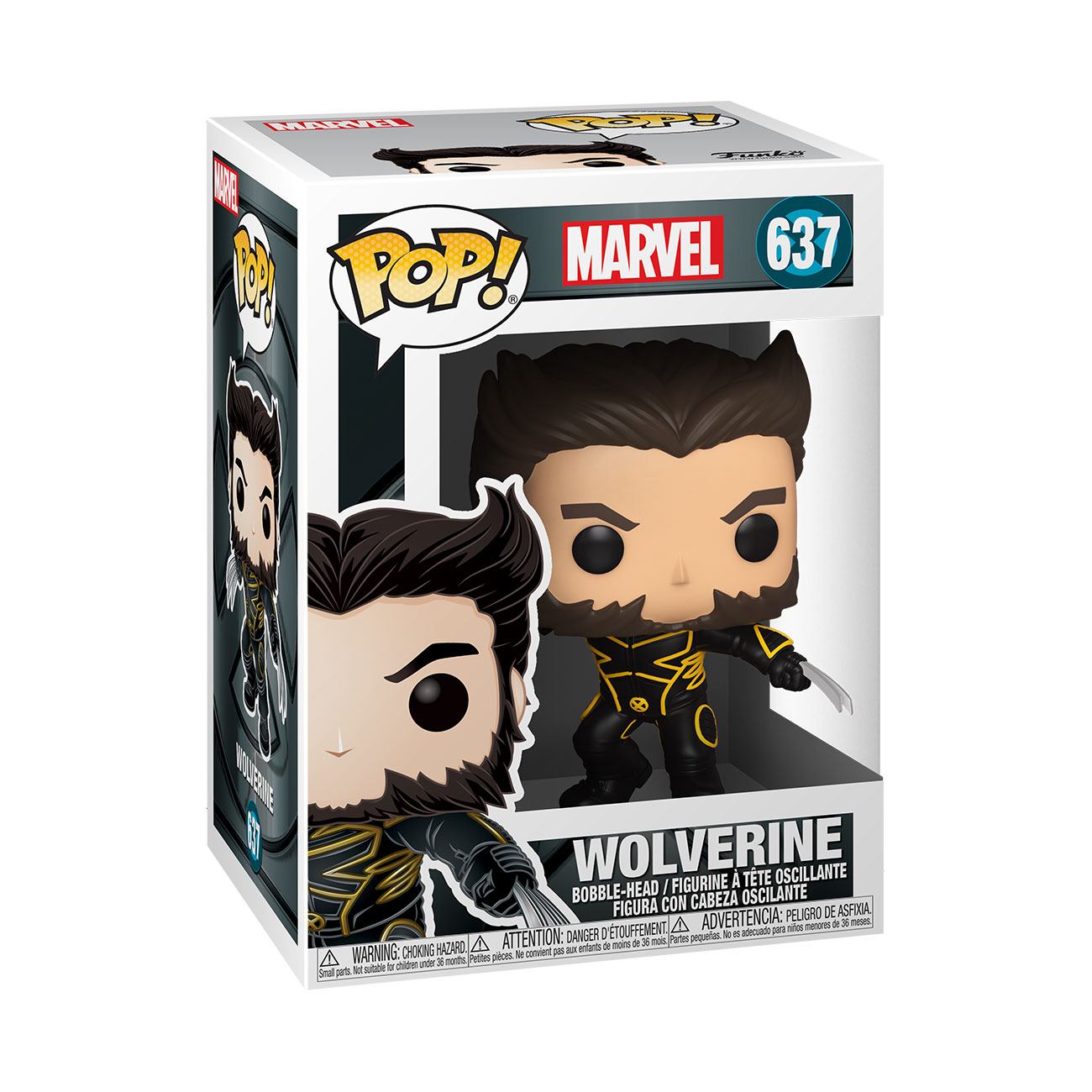 X-Men 20th Anniversary FUNKO POP! Marvel Vinyl Figure 637 Wolverine In Jacket 9 cm