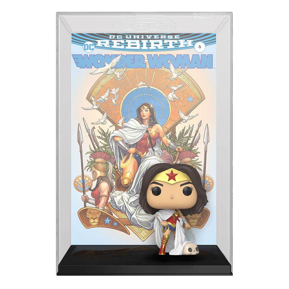 DC Rebirth Funko POP! Comic Cover Vinyl Figure 03 80th Wonder Woman (Rebirth) On Throne 9 cm