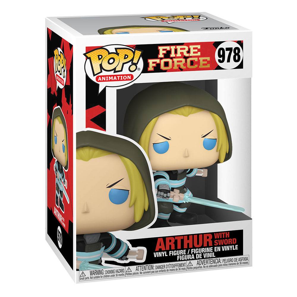 Fire Force Funko POP! Animation Vinyl Figure 978 Arthur with Sword 9 cm