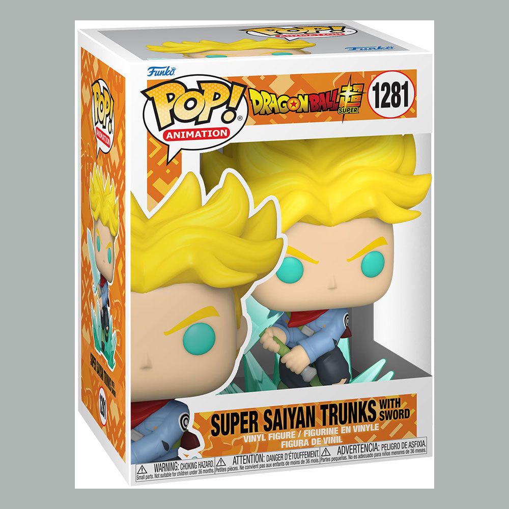 Dragon Ball Super Funko POP! Animation Vinyl Figure 1281 SS Trunks w/ Sword 9 cm