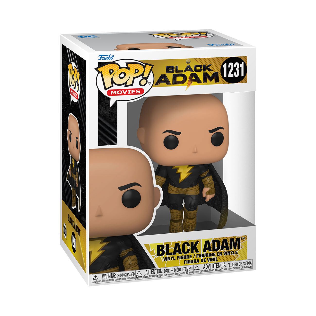 Black Adam Funko POP! Movies Vinyl Figure 1231 Black Adam (Flying) 9 cm