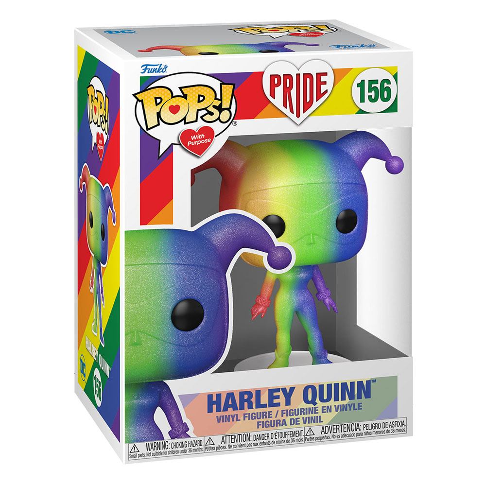 Pride 2022 DC Comics POP! Heroes Vinyl Figure Harley Quinn 9 cm (RNBW) 9 cm