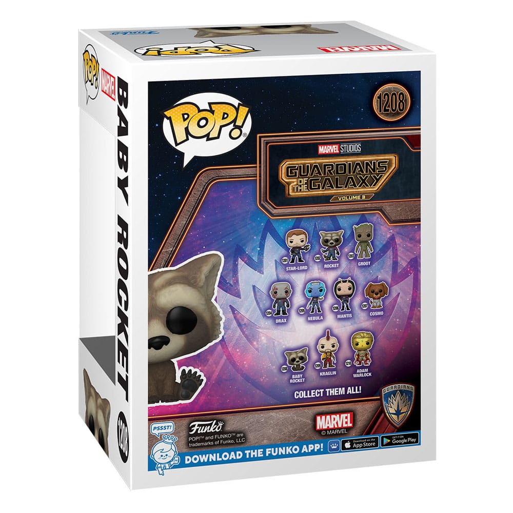 Guardians of the Galaxy Vol. 3 Funko POP! Vinyl Figure 1208 Baby Rocket 9 cm