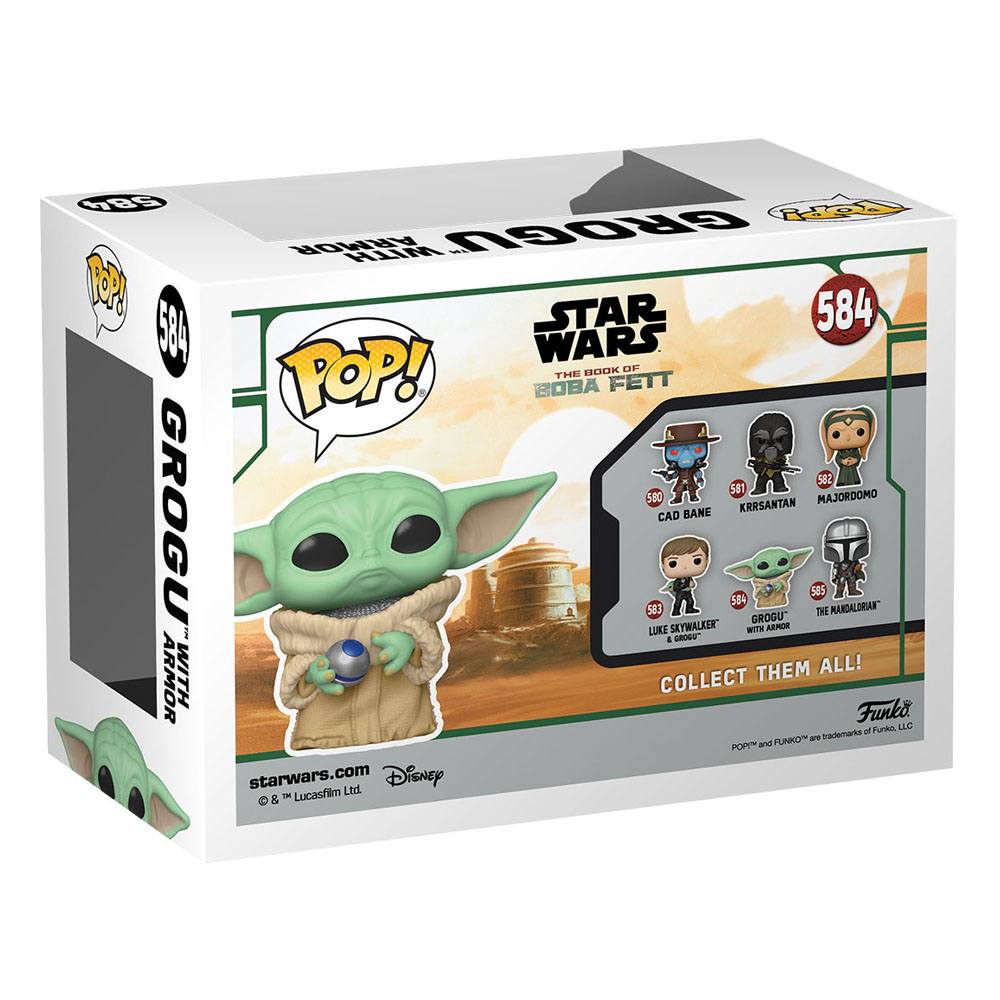 Star Wars The Mandalorian Funko POP! TV Vinyl Figure 584 Grogu with armor 9 cm