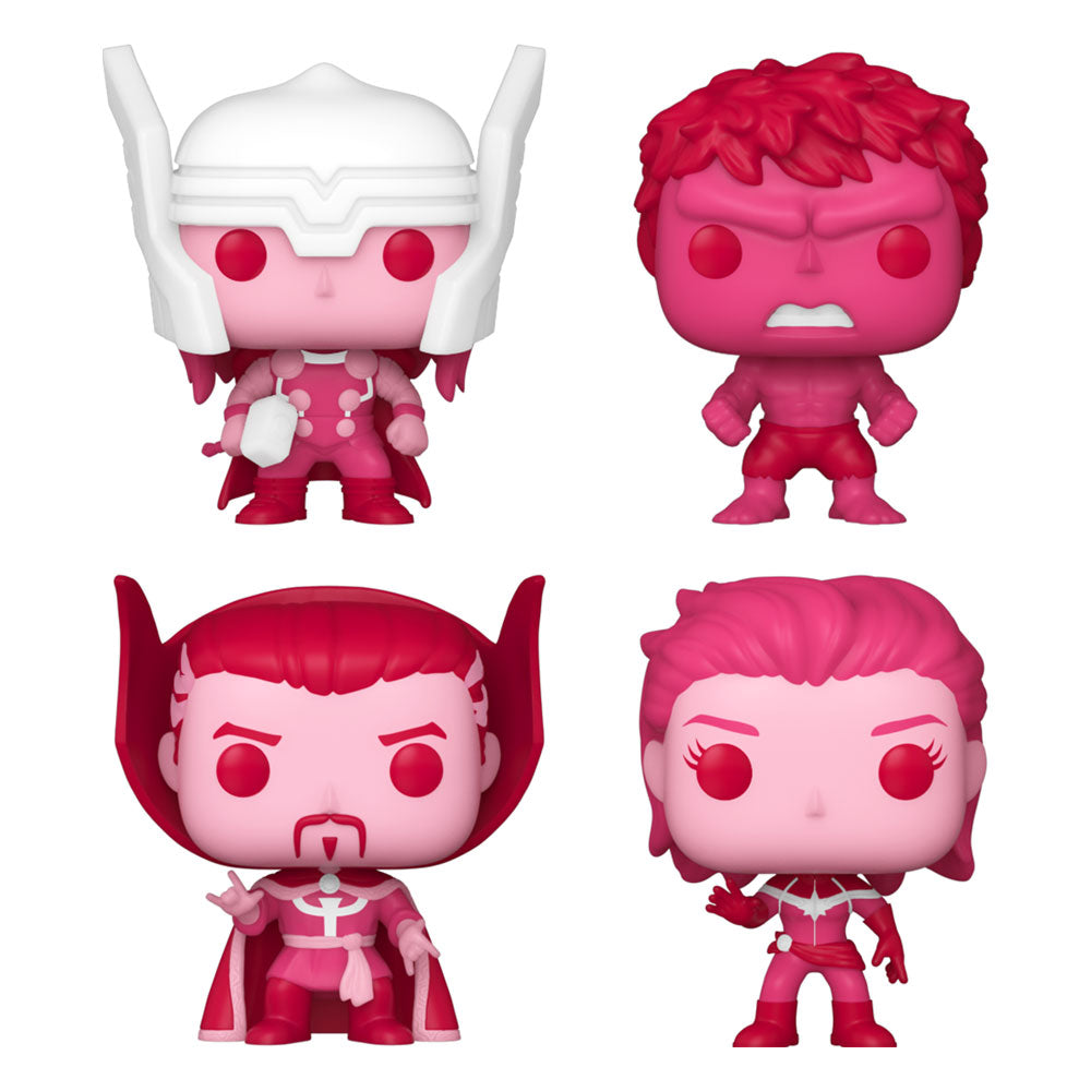 Marvel Valentines Pocket Funko POP! Vinyl Figure 4-Pack 4 cm