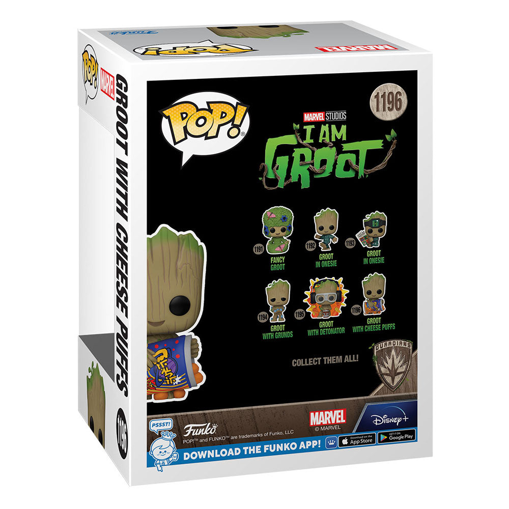 I Am Groot Funko POP! Vinyl Figure 1196 Groot w/cheese puffs 9 cm