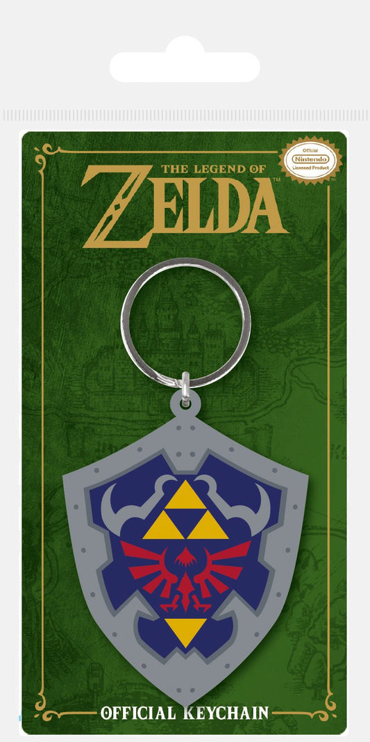 Legend of Zelda Portachiavi in gomma Hylian Shield 6 cm