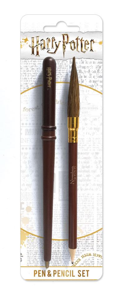 Set cancelleria 2 pezzi Harry Potter Bacchetta e Scopa