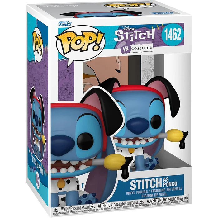 Lilo & Stitch Funko POP! & Buddy Vinyl Figure 1462 Costume Stitch as Pongo 9 cm