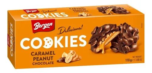 Biscotti Bergen Caramello Arachidi Cioccolato 110g