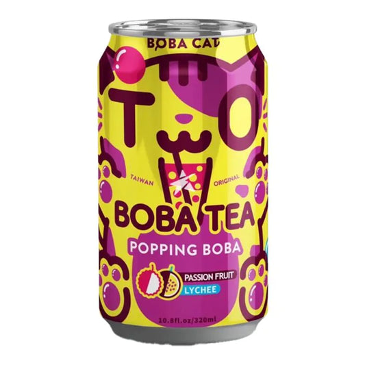 BOBA CAT – Bubble Tea Passion Fruit & Lychee