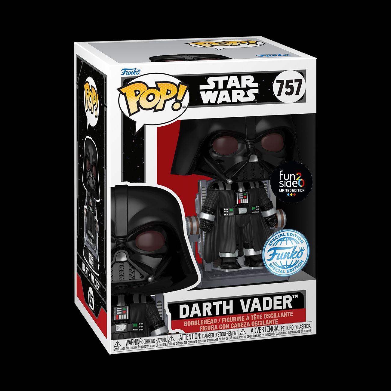 STAR WARS - FUNKO POP! VINYL FIGURE 757 DARTH VADER REBUILD 9CM