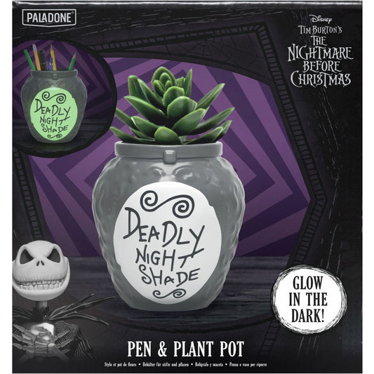 PP13284NBC - NIGHTMARE BEFORE CHRISTMAS - DEADLY NIGHTSHADE PEN AND PLANT POT VASETTO PIANTA