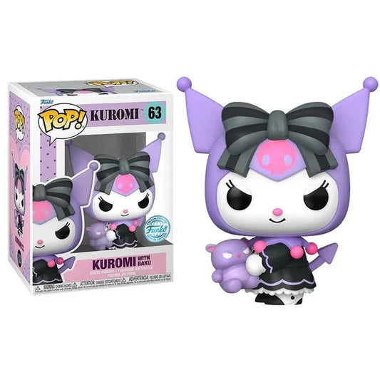 Sanrio Funko POP! Animation Vynil figure 63 - Kuromi With Baku Special Edition 9 cm