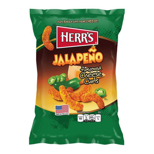 Herr's Jalapeno Flavored Cheese Curls (28g)