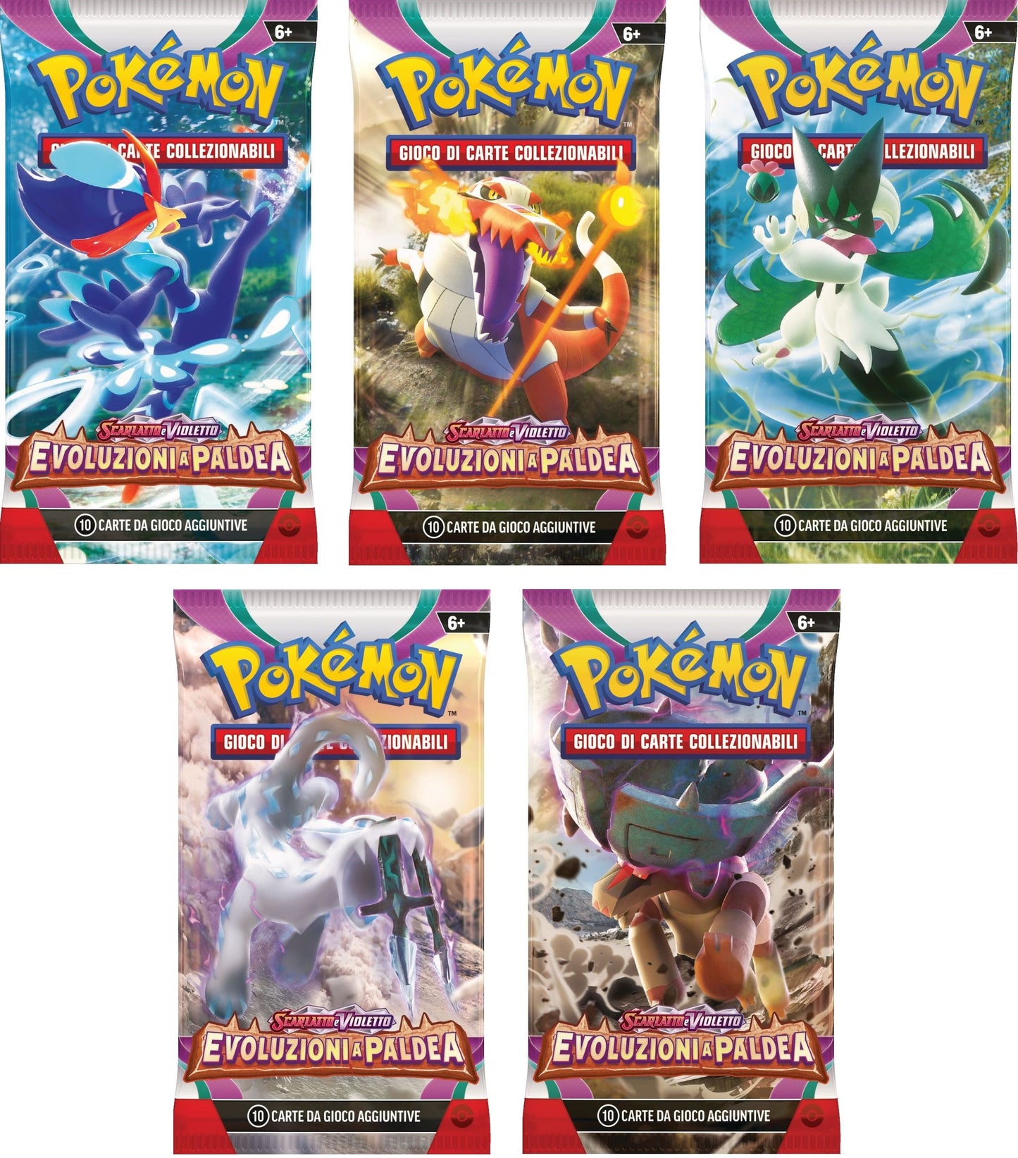 POKEMON - BUSTA SINGOLA - SCARLATTO E VIOLETTO EVOLUZIONI A PALDEA