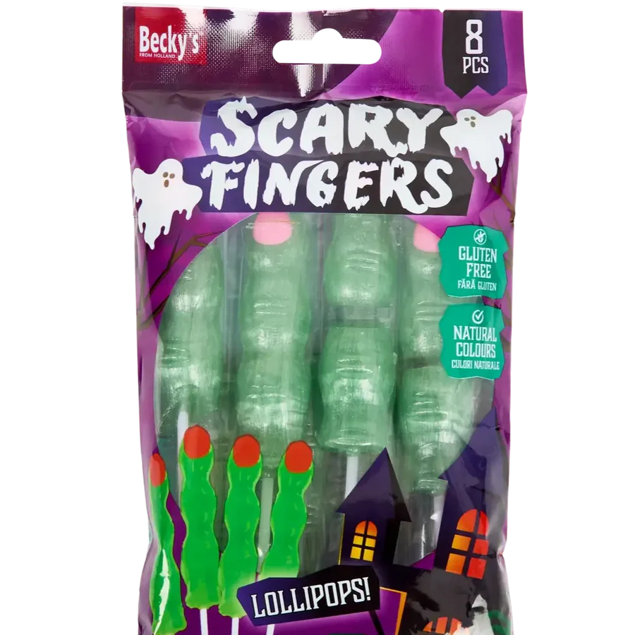 SCARY FINGERS - Lecca lecca gusto mela - 8 pezzi