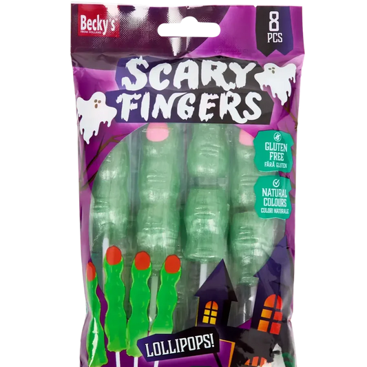 SCARY FINGERS - Lecca lecca gusto mela - 8 pezzi