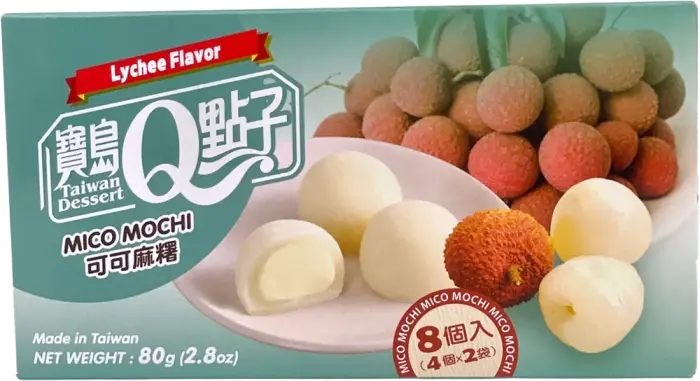 MOCHI DOLCETTI DI RISO CACAO MINI MOCHI - LITCHI (8 PEZZI)