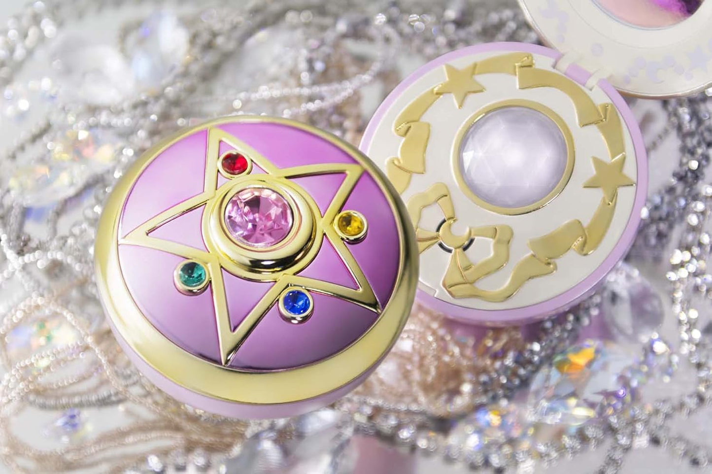 Sailor Moon Proplica Replica 1/1 Crystal Star Spilla trasformazione Brilliant Color Edition 7 cm