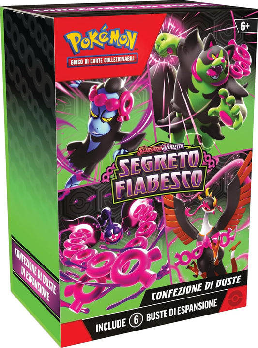 POKEMON - CONFEZIONE BUNDLE 6 BUSTE SCARLATTO E VIOLETTO - SEGRETO FIABESCO