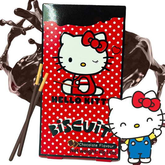 BASTONCINI DI BISCOTTO RICOPERTI DI CIOCCOLATO - HELLO KITTY