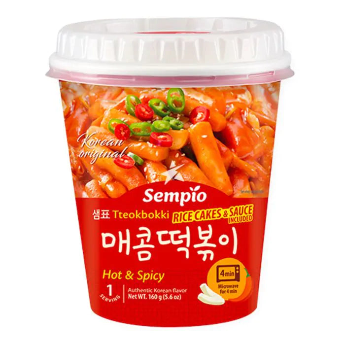 TEOBOKKI-CUP - GNOCCHI COREANI ALLUNGATI DI RISO YOPOKKI GNOCCHI DI RISO CON SALSA PICCANTE (SWEET & SPICY)
