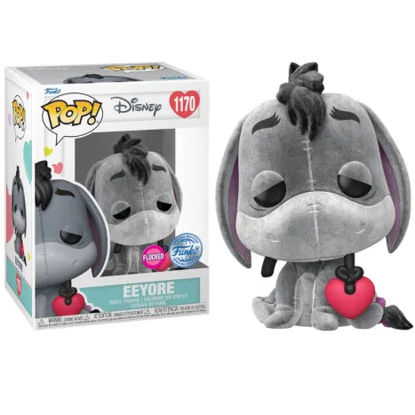 Disney: funko POP! Disney Vinyl Figure 1170 Eyeore IH-OH Flocked 9 cm - SPECIAL EDITION