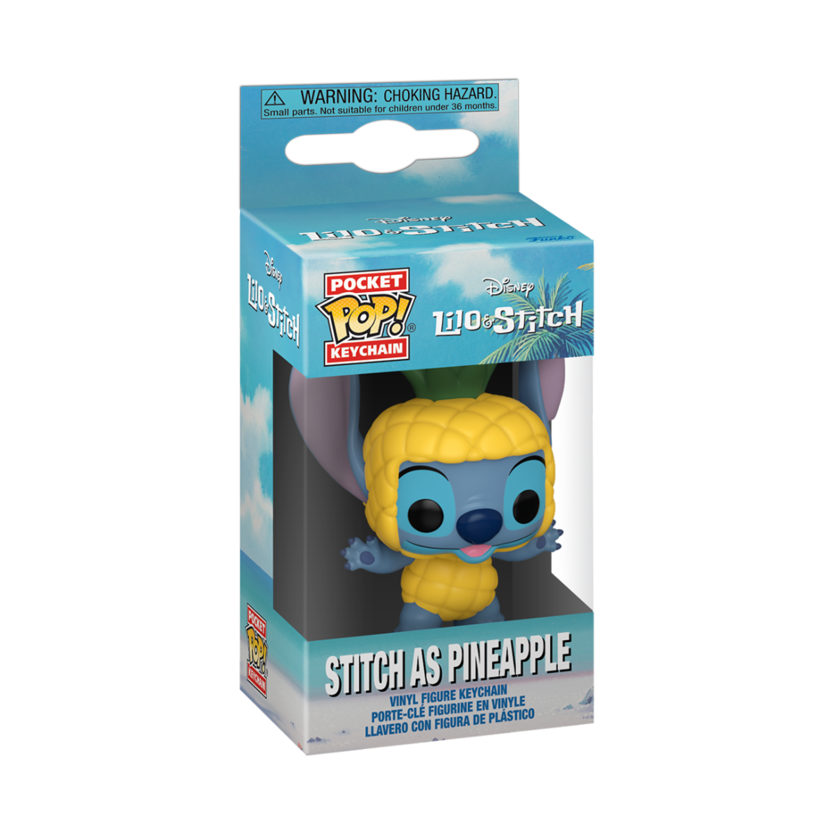 Lilo & Stitch Pocket POP! Vinyl Keychains 4 cm Stitch as Pineapple