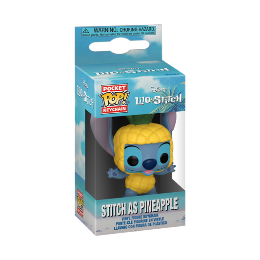 Lilo & Stitch Pocket POP! Vinyl Keychains 4 cm Stitch as Pineapple