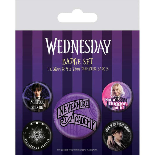 Wednesday (Nevermore) Badge Pack SPILLE Mercoledì